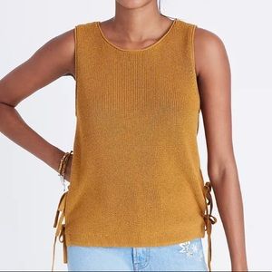 Madewell Side Tie Sweater Tank Knit Vest